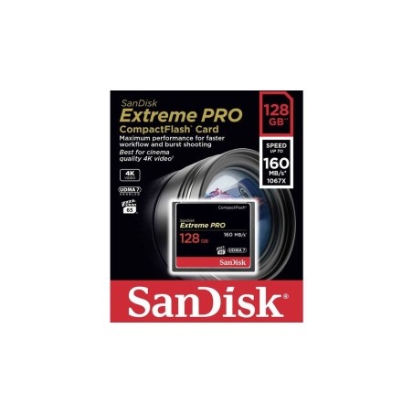 SanDisk Extreme Pro CompactFlash-kort 128GB 160MB/s